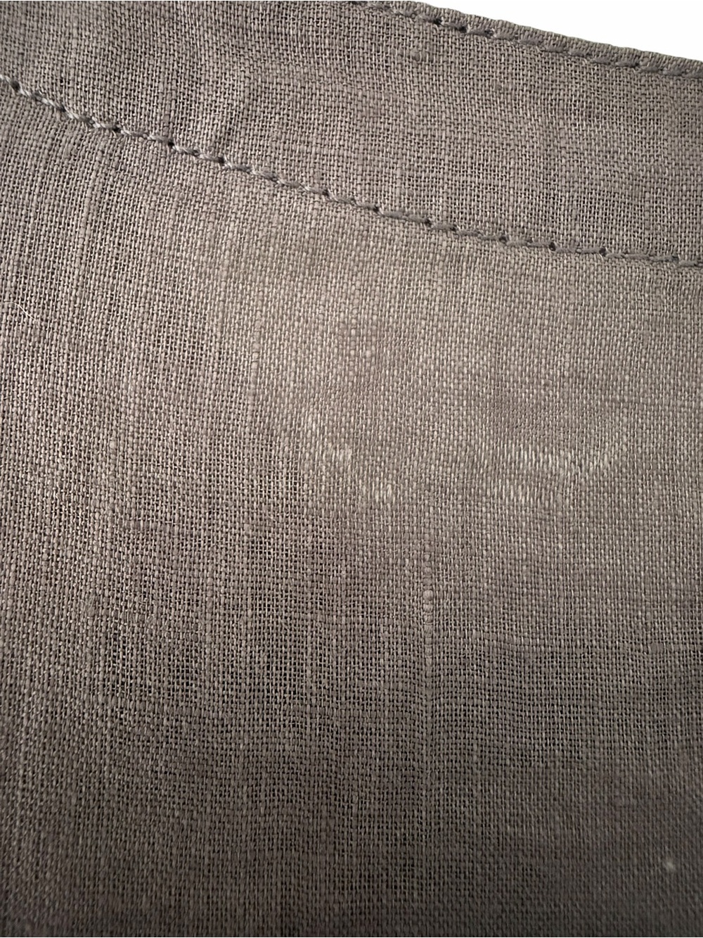 Garnet Hill Lavender V-Neck Short-Sleeve Linen Button Front Top - Picture 10 of 10